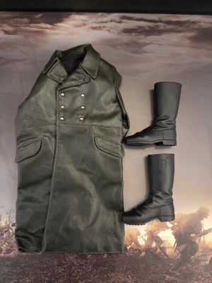 German Leather coat and jack boots