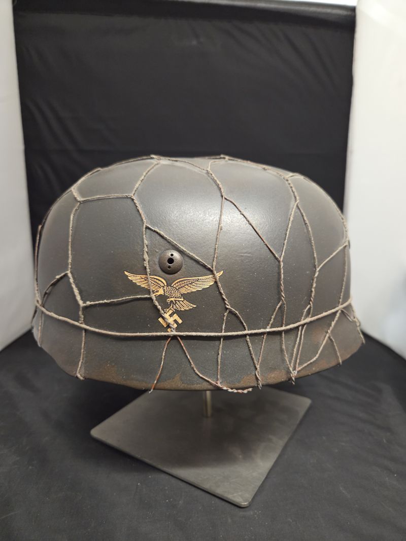 WW2 Re-enactors Fallschirmjager Helmet