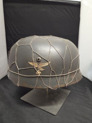 WW2 Re-enactors Fallschirmjager Helmet